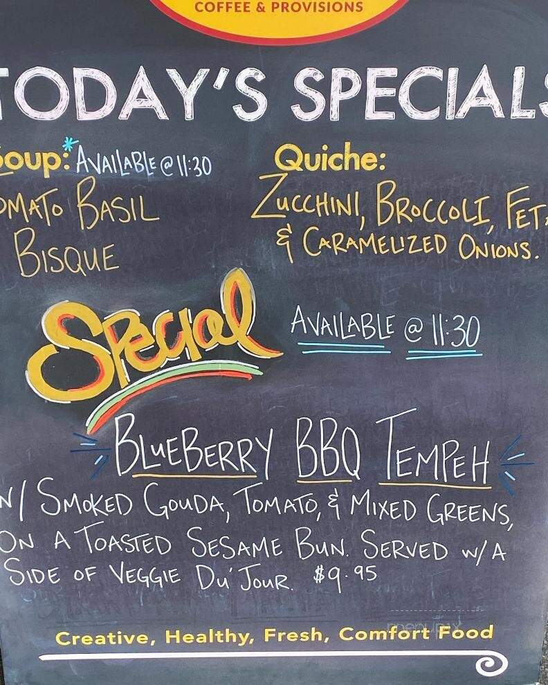 Zuma Coffee - Marshall, NC menu_pic