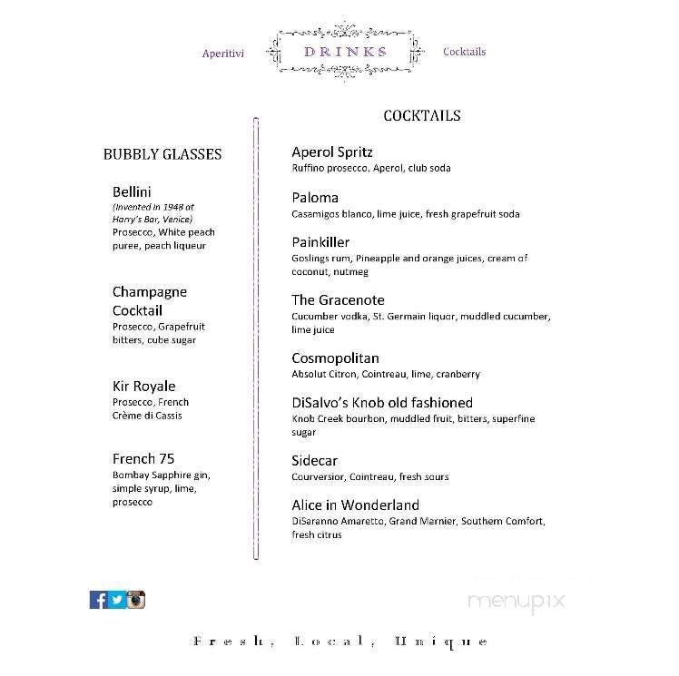 Di Salvo's Cafe - Williamsport, PA menu_pic