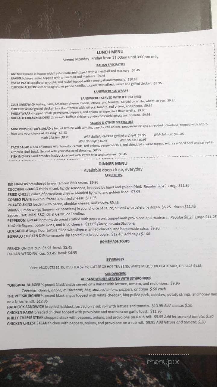 Jethro's - Altoona, PA menu_pic