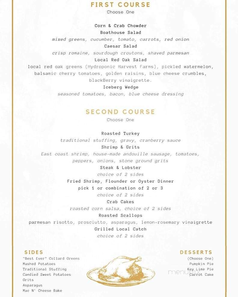 Boathouse At Breach Inlet - Isle Of Palms, SC menu_pic