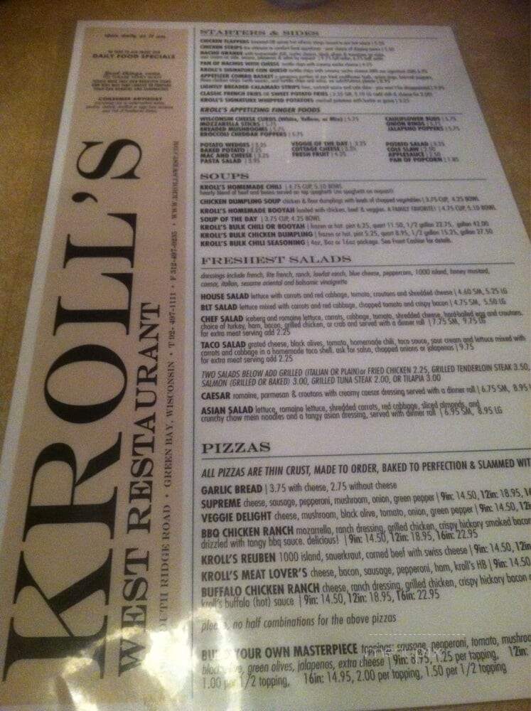 Kroll's West Restaurant - Green Bay, WI