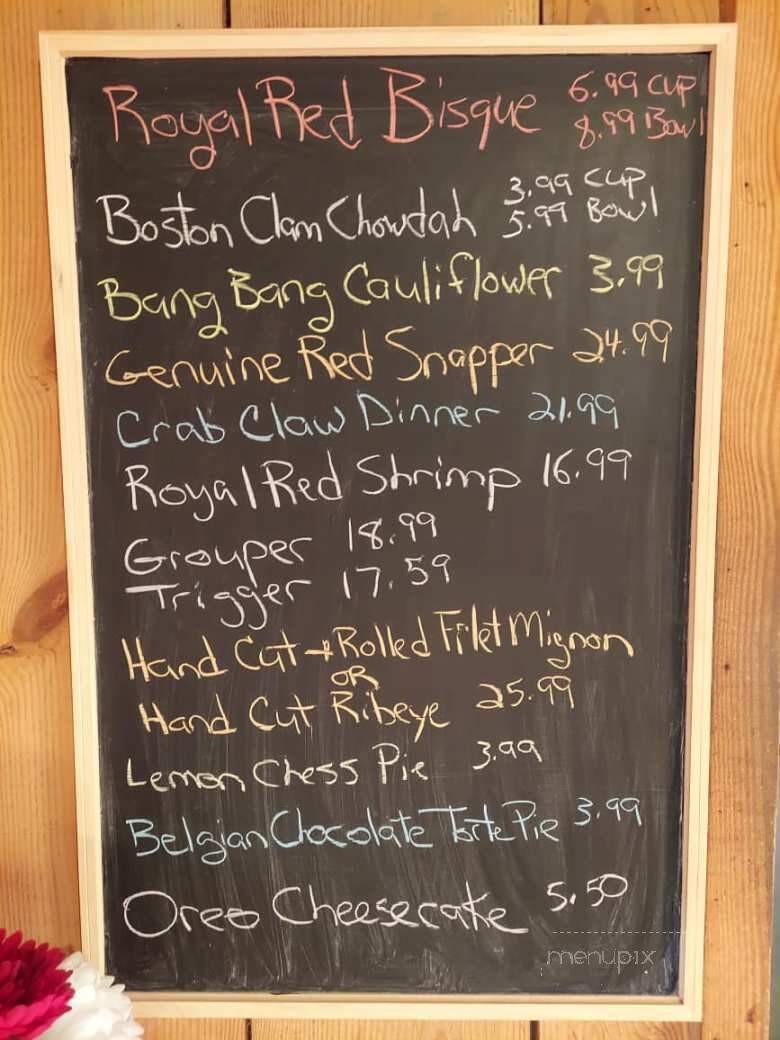 Fisherman Restaurant - Gadsden, AL menu_pic