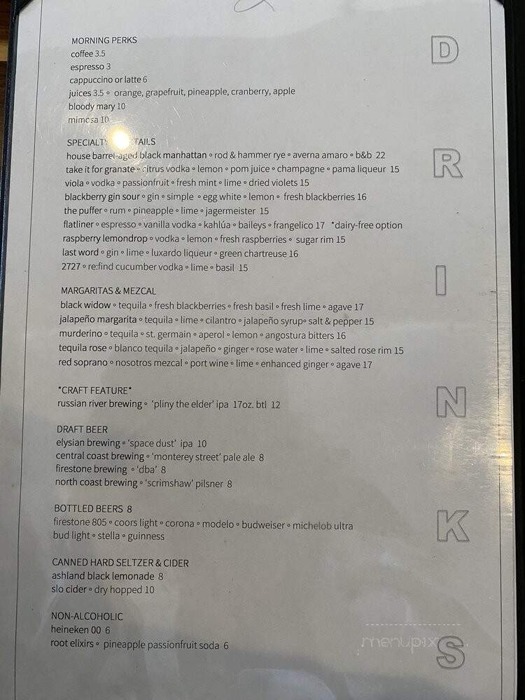 Lido Restaurant - Pismo Beach, CA menu_pic