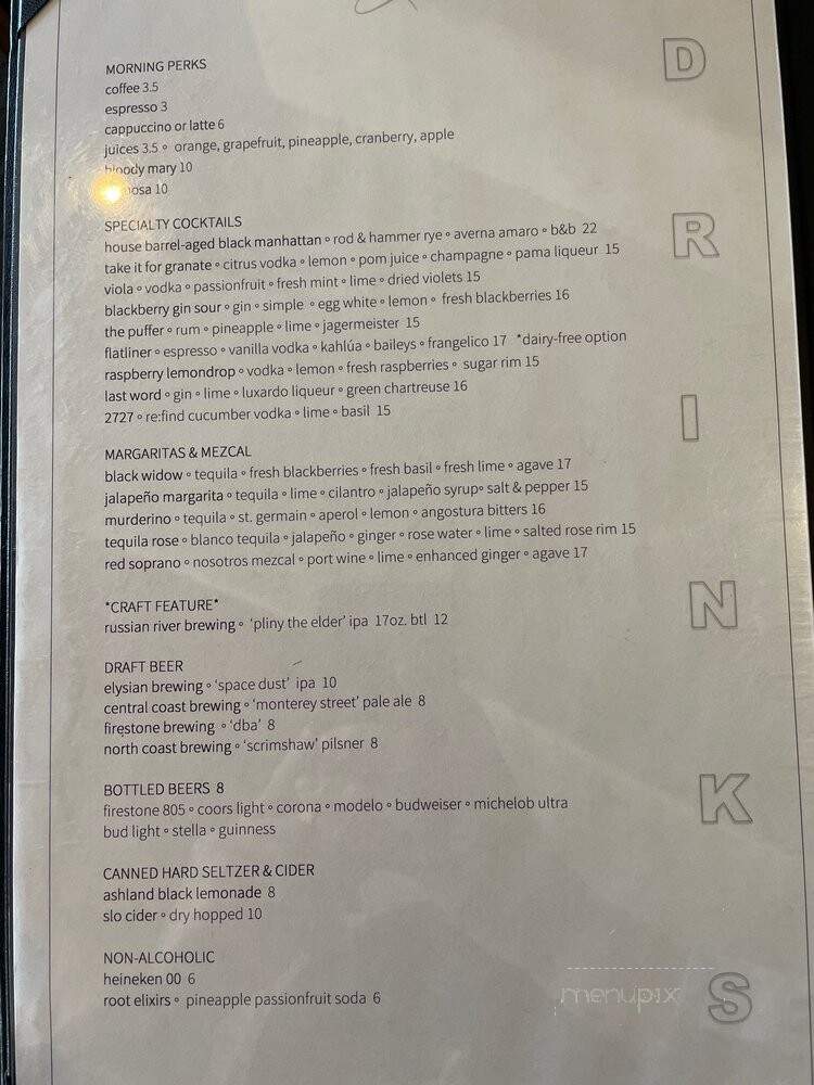 Lido Restaurant - Pismo Beach, CA menu_pic