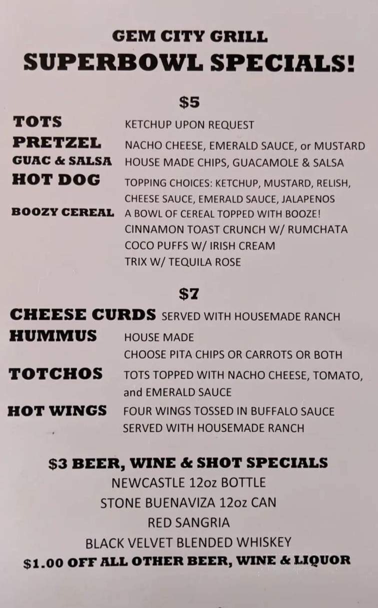 Gem City Grill - Monrovia, CA menu_pic