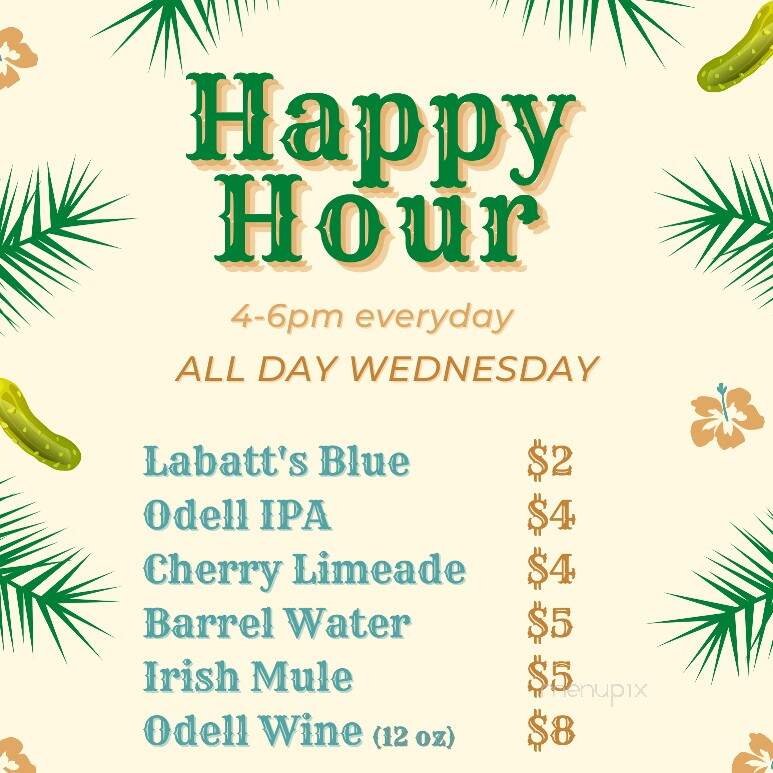 B&B's Pickle Barrel - Fort Collins, CO menu_pic