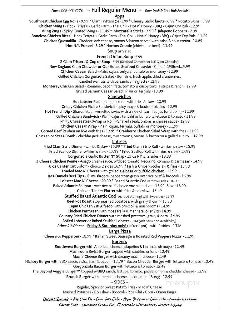 Spot Cafe & Restaurant - Groton, CT menu_pic
