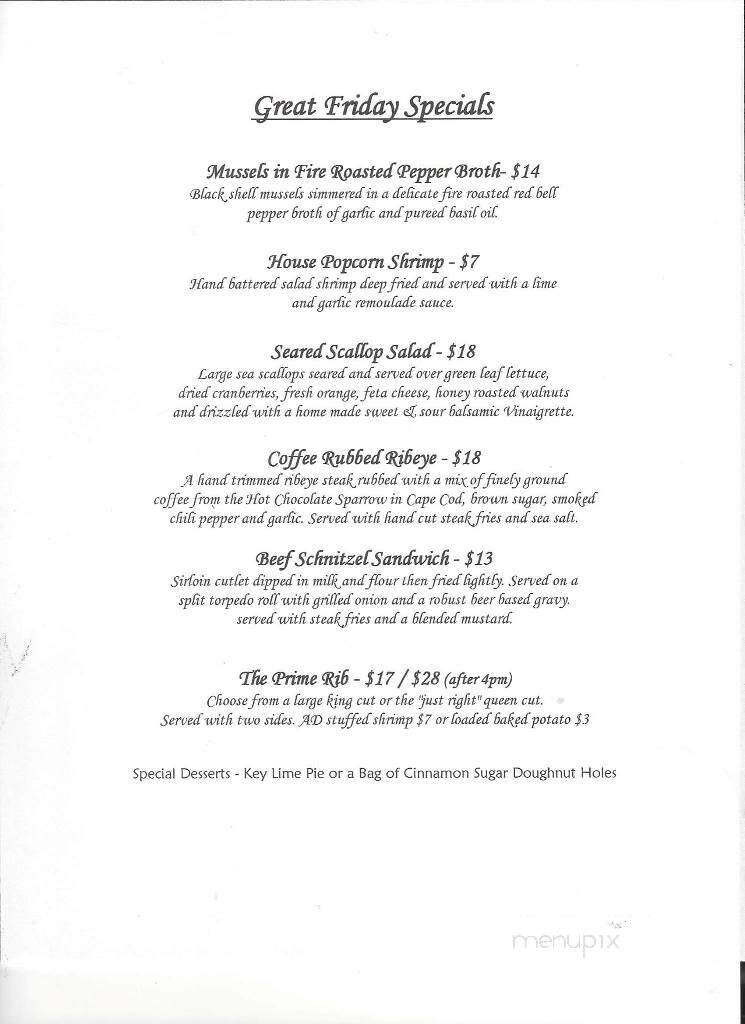 Spot Cafe & Restaurant - Groton, CT menu_pic