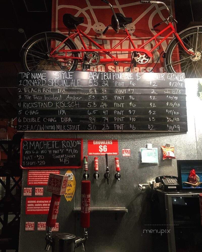 Red Tandem Brewery - Oxnard, CA menu_pic