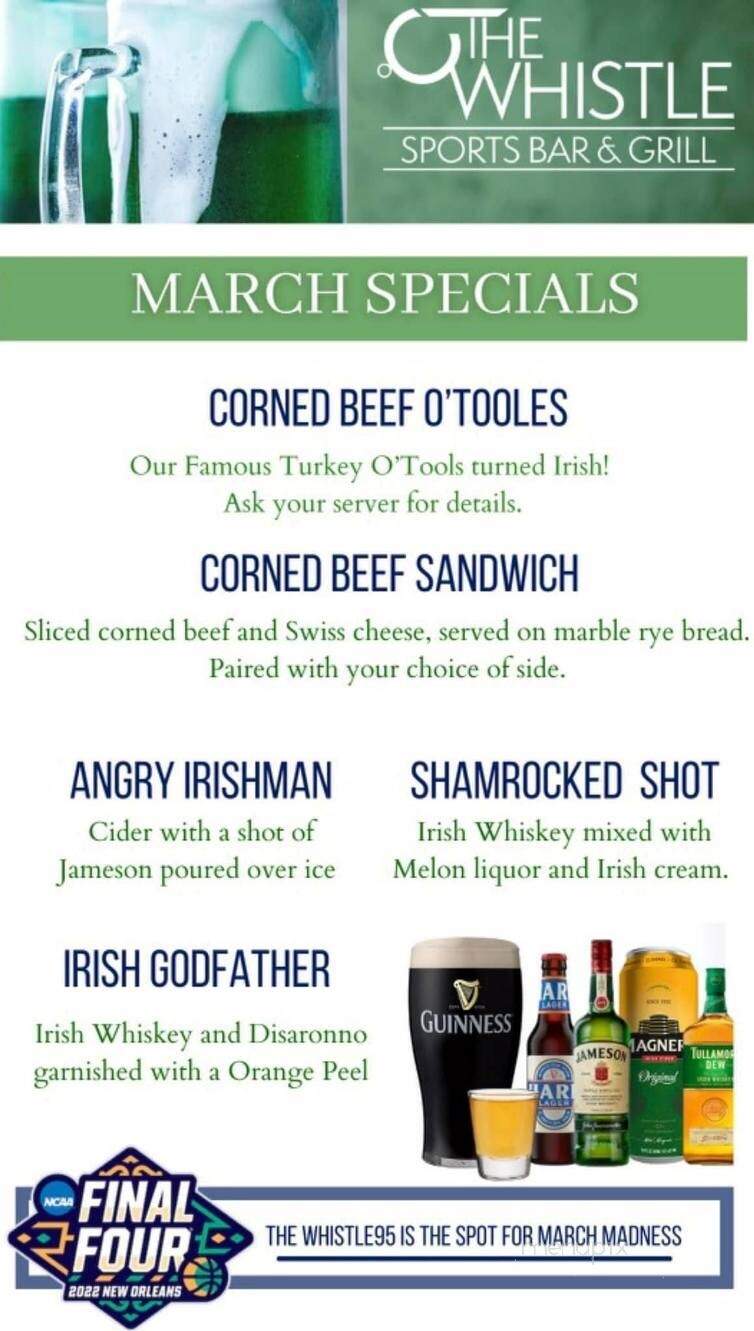 The Whistle Sports Bar & Grill - Oak Lawn, IL menu_pic