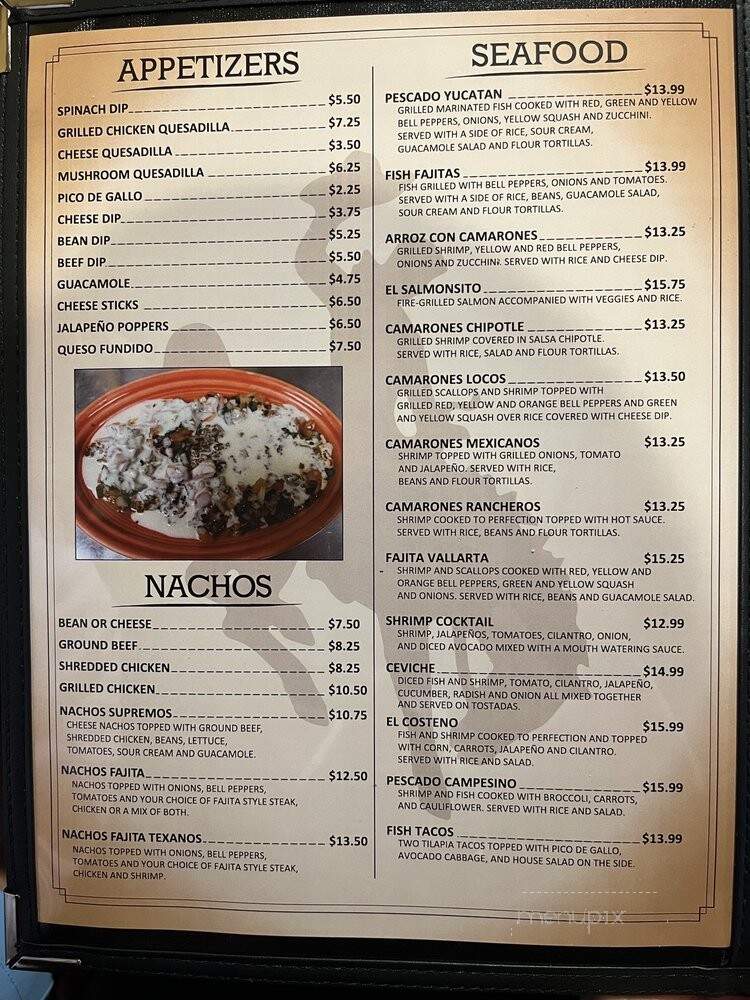El Bronco Mexican Bar & Grill - Christiansburg, VA menu_pic