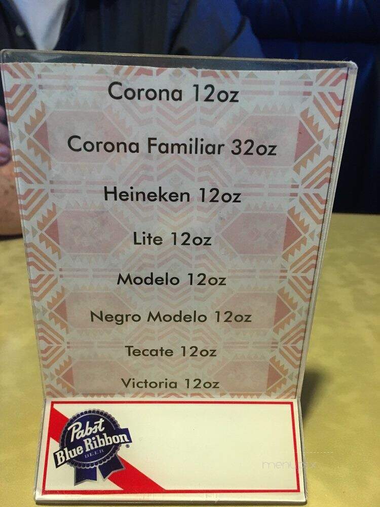 El Bronco Mexican Bar & Grill - Christiansburg, VA menu_pic