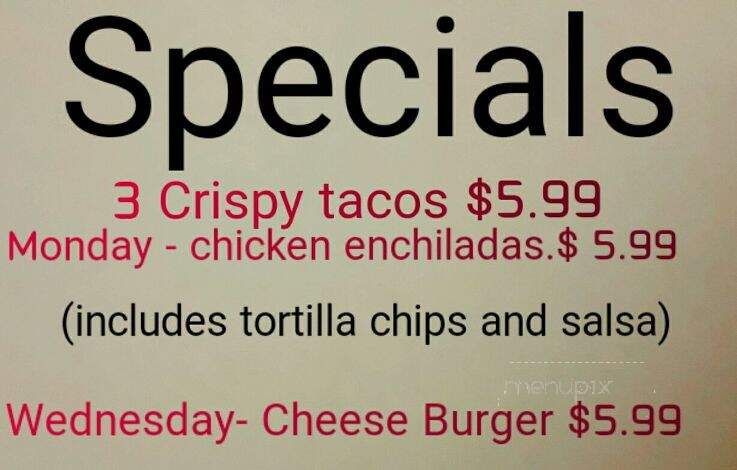 Radial Cafe - Grand Prairie, TX menu_pic