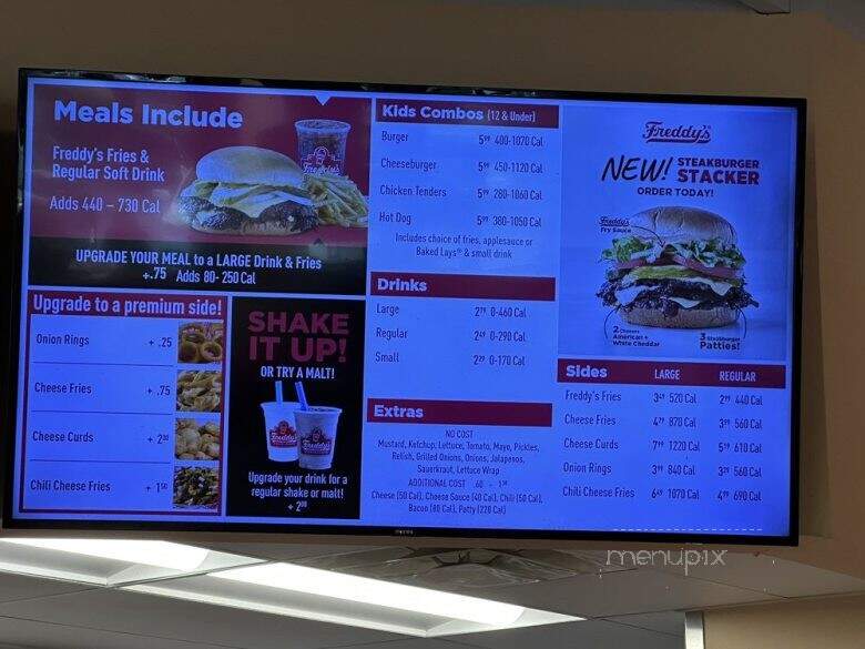 Freddy's Frozen Custard & Steakburgers - Jacksonville, NC menu_pic