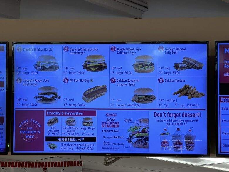 Freddy's Frozen Custard & Steakburgers - Jacksonville, NC menu_pic
