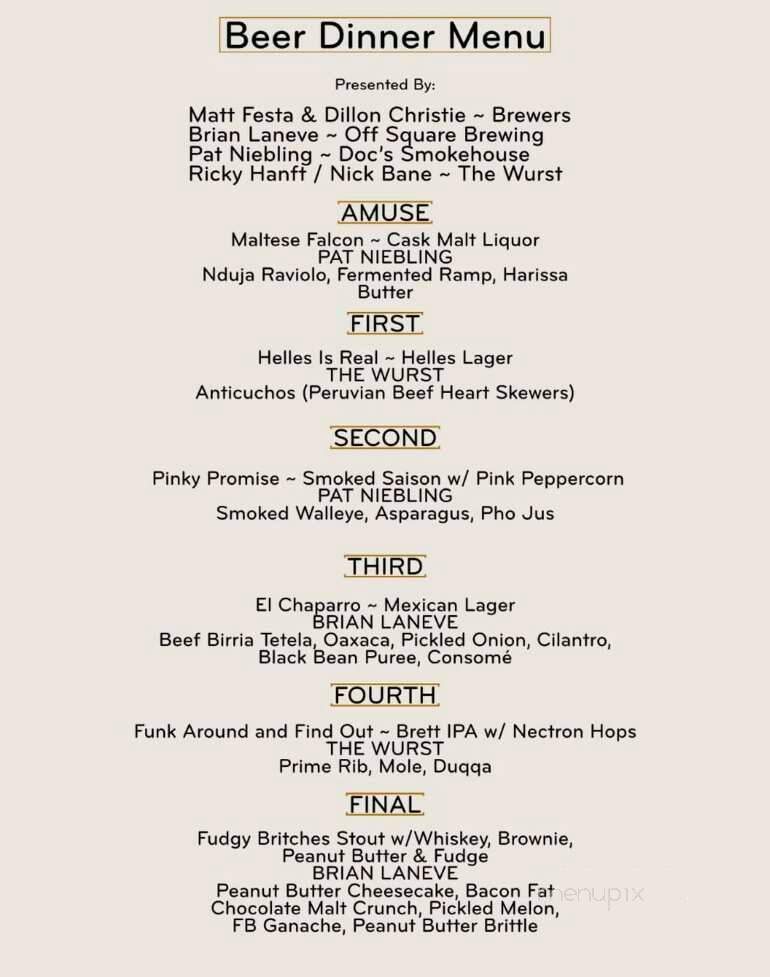 Off Square Brewing - Crown Point, IN menu_pic