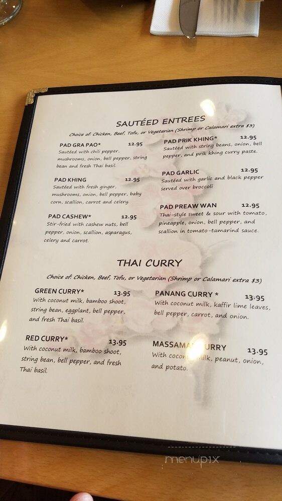 Bangkok Bistro Thai Eatery - Manalapan, NJ menu_pic