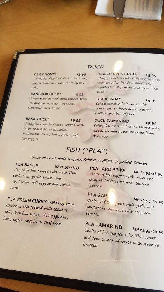Bangkok Bistro Thai Eatery - Manalapan, NJ menu_pic
