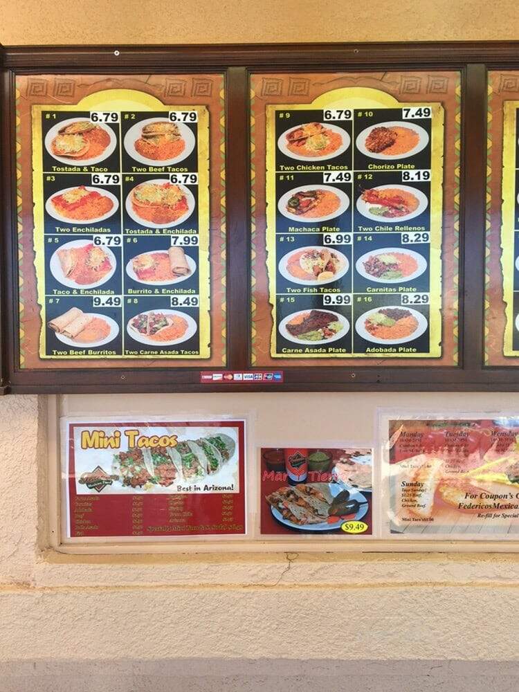 Federico's Mexican Food - Kingman, AZ menu_pic