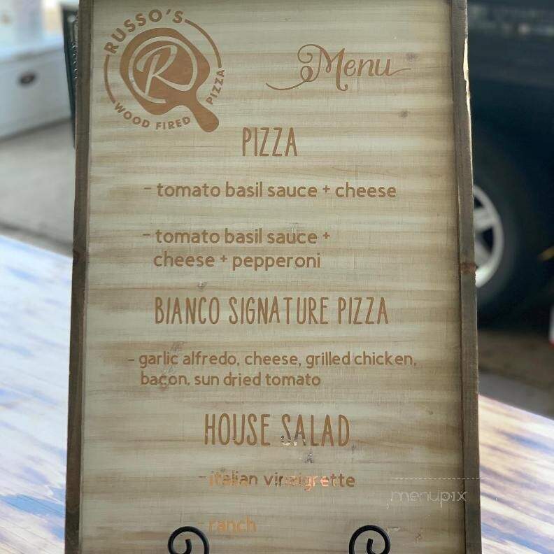 Russo's Wood Fired Pizza - Zanesville, OH menu_pic