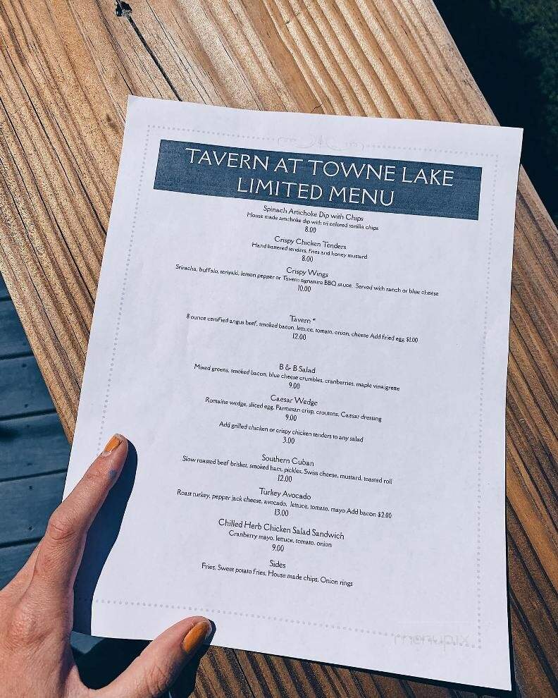 Tavern at Towne Lake - Woodstock, GA menu_pic