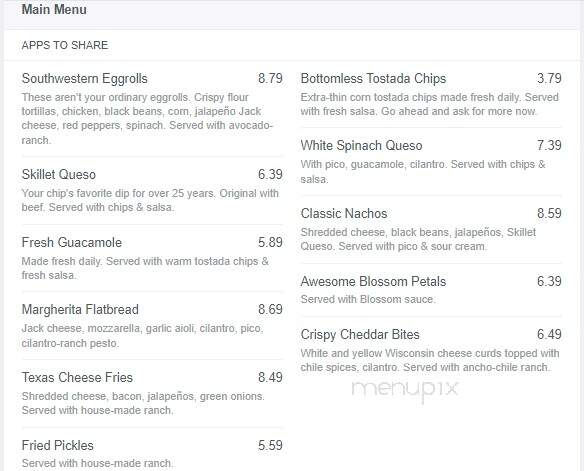 Chillies - Calgary, AB menu_pic