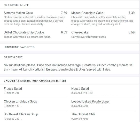 Chillies - Calgary, AB menu_pic