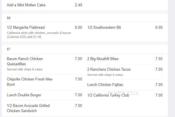 Chillies - Calgary, AB menu_pic