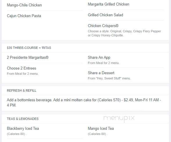 Chillies - Calgary, AB menu_pic