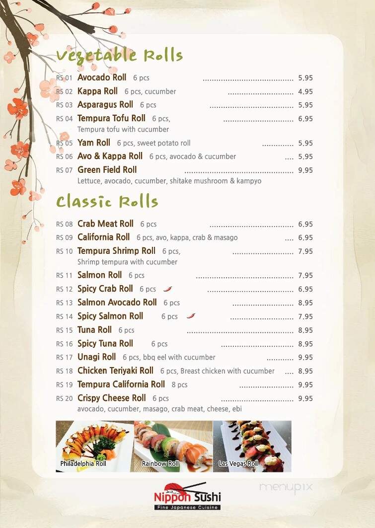 Nippon Sushi - Moncton, NB menu_pic