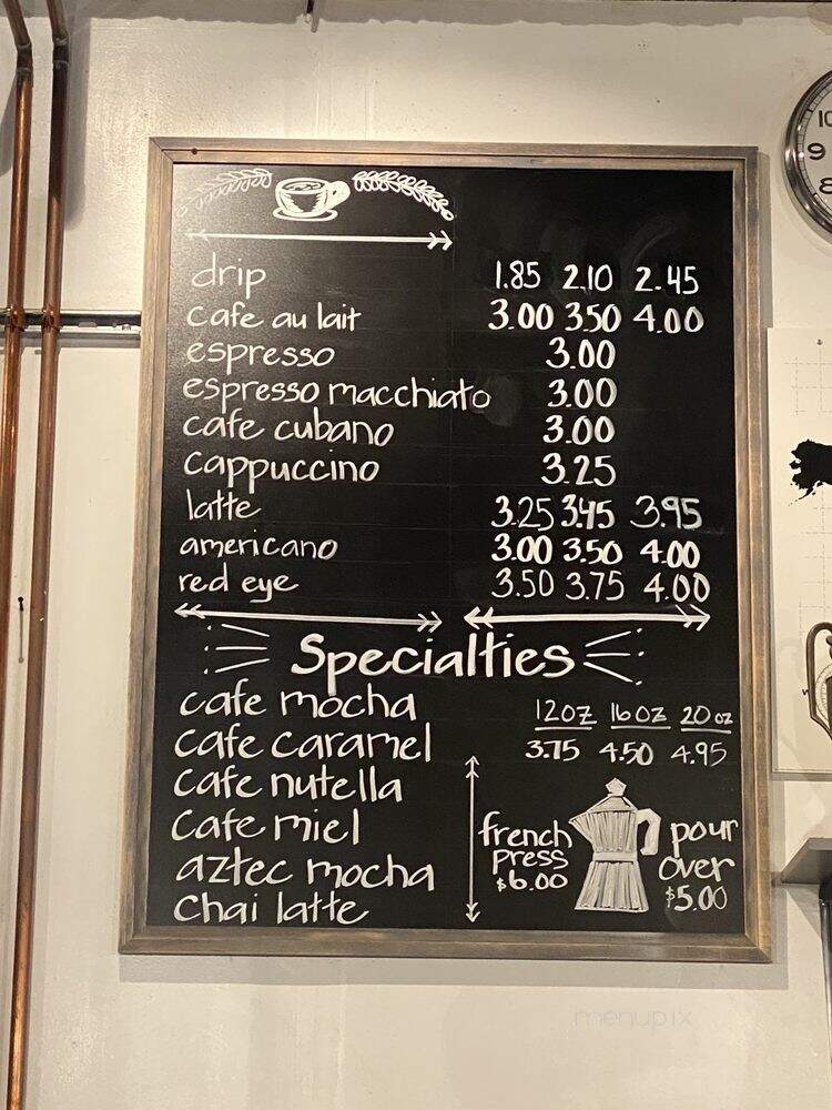 Serafina Coffee Roasters - Phoenix, AZ menu_pic