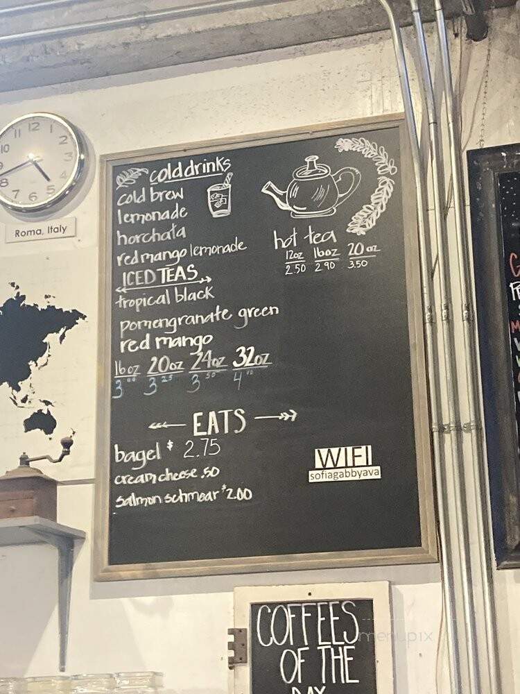 Serafina Coffee Roasters - Phoenix, AZ menu_pic