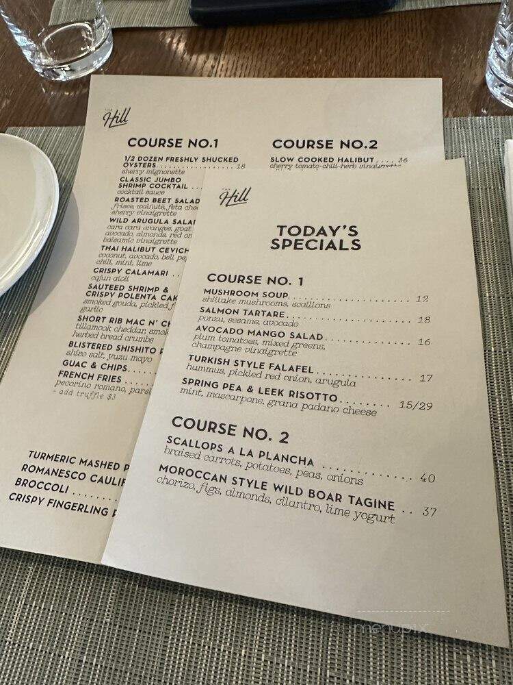The Hill - Closter, NJ menu_pic