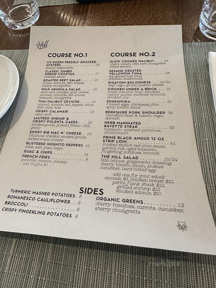 The Hill - Closter, NJ menu_pic