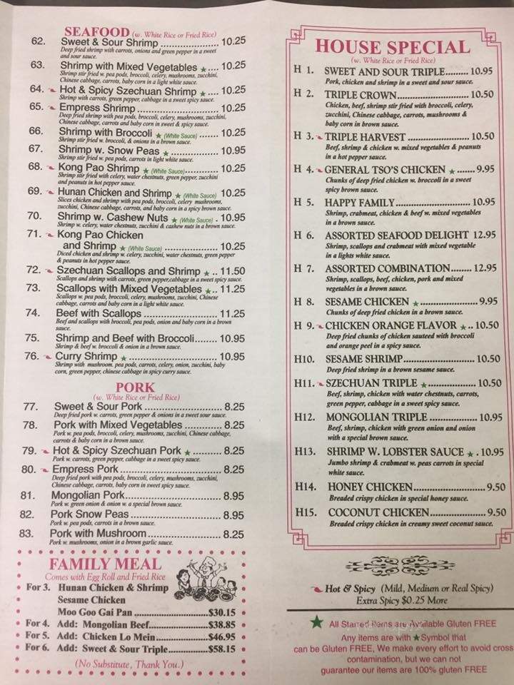 China Panda - Milbank, SD menu_pic