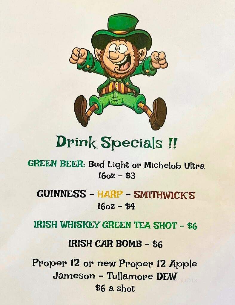 Four Clovers - Lake Havasu City, AZ menu_pic
