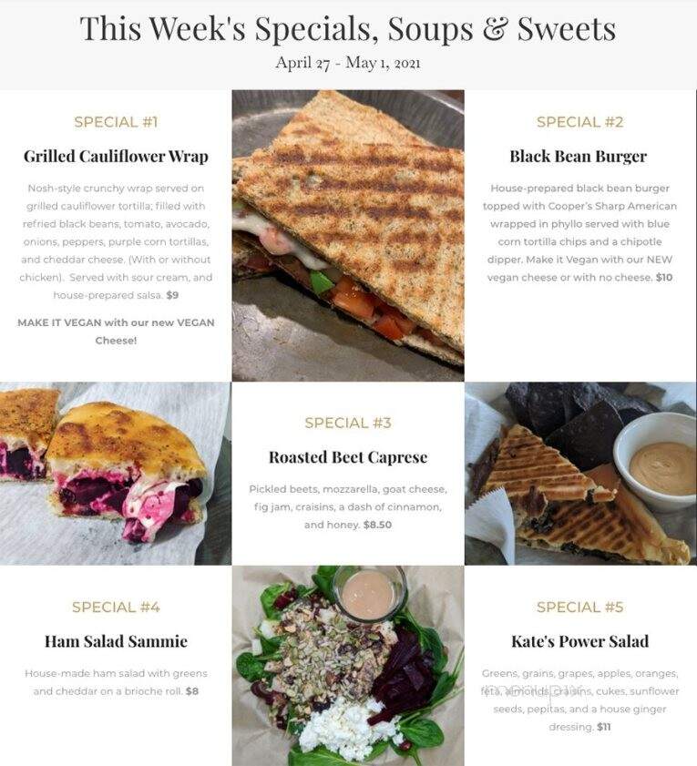 Nosh Restaurant and Cafe - Springfield, MA menu_pic