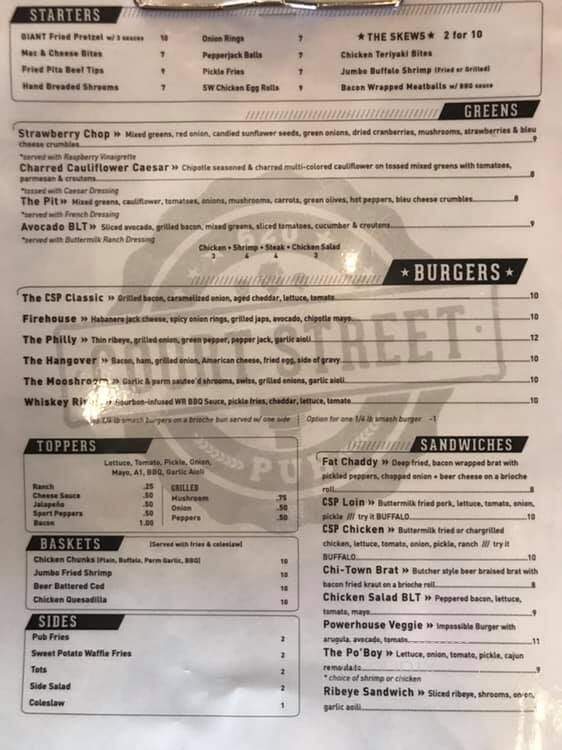 Court Street Pub - Ottawa, IL menu_pic
