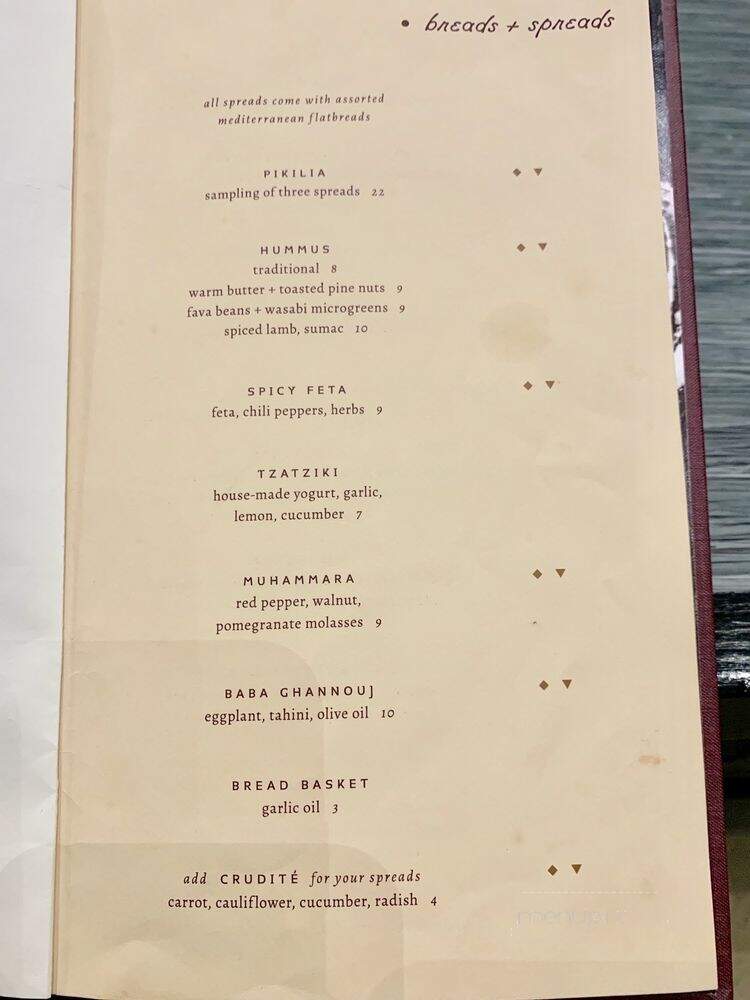 Kefi - Knoxville, TN menu_pic
