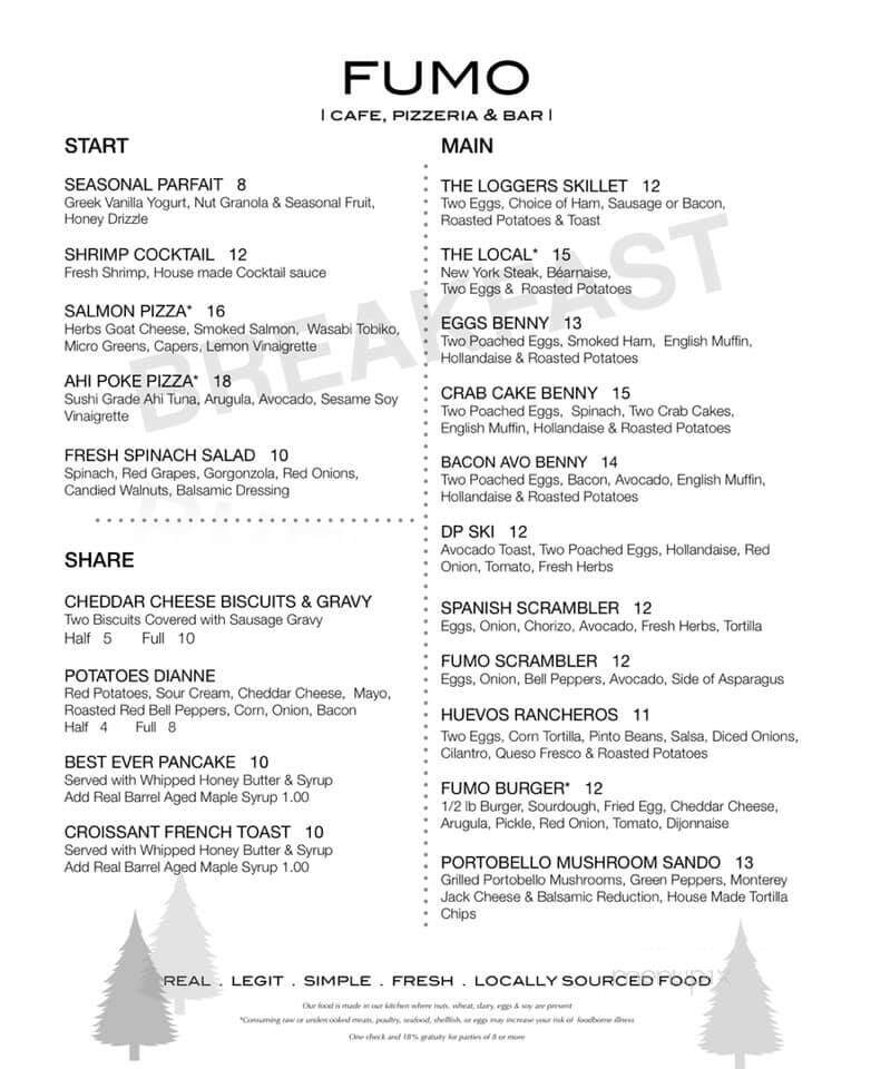 Fumo Wood Fired Eatery - Incline Village, NV menu_pic