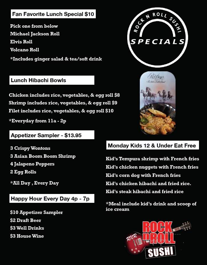 Rock N Roll - Jackson, TN menu_pic