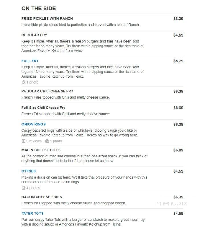 Wayback Burgers - Olive Branch, MS menu_pic
