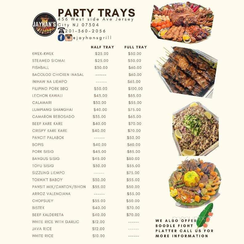 Jayhan's Grill - Jersey City, NJ menu_pic