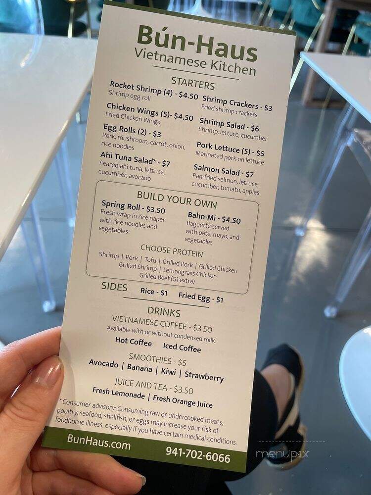 Bun-Haus Vietnamese Kitchen - University Park, FL menu_pic