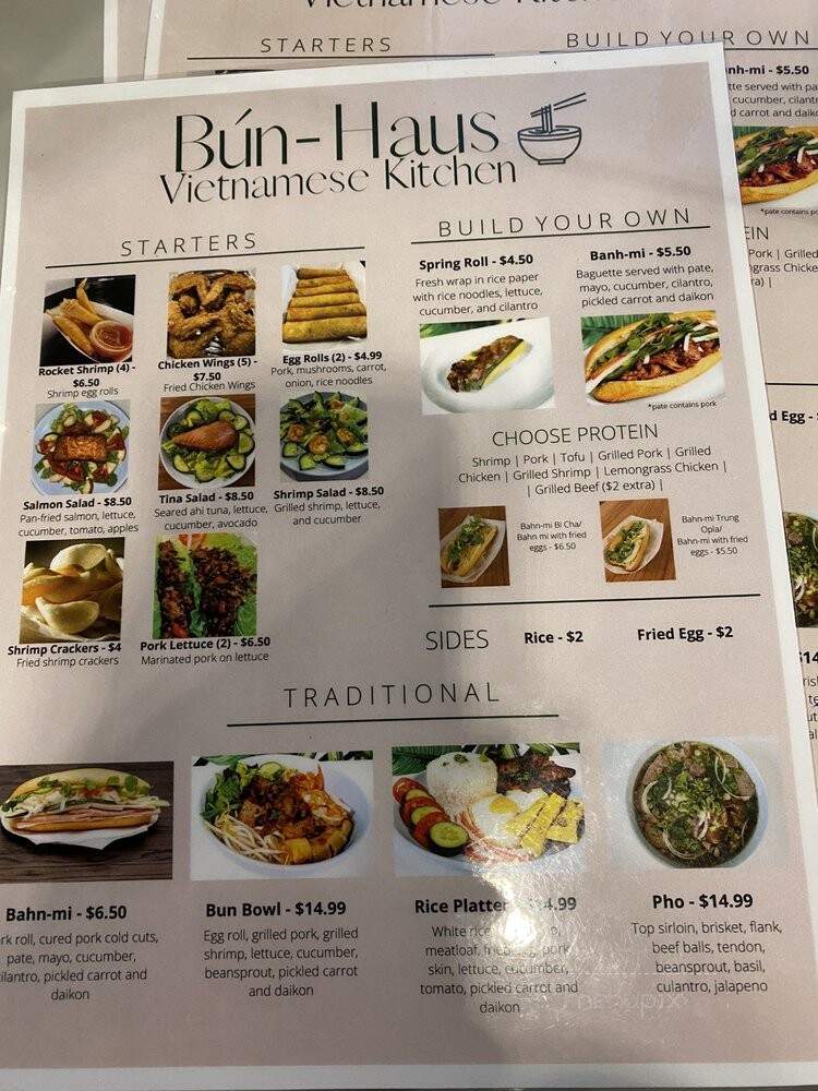 Bun-Haus Vietnamese Kitchen - University Park, FL menu_pic