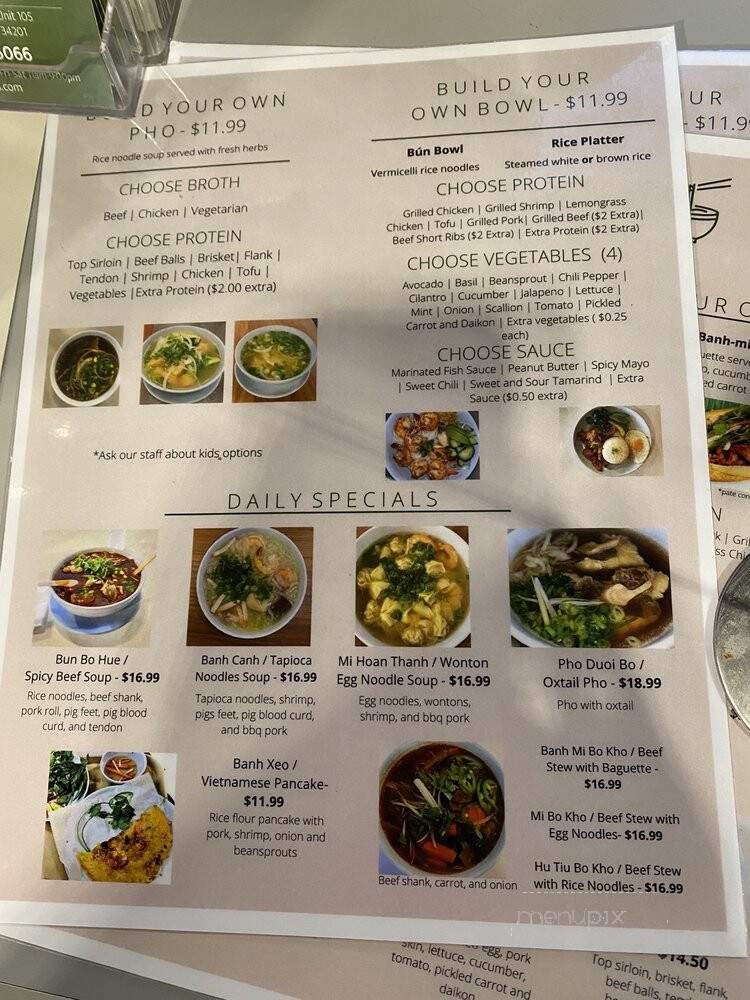 Bun-Haus Vietnamese Kitchen - University Park, FL menu_pic