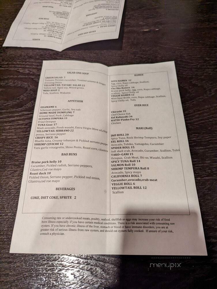 Dawa Sushi & Ramen Bar - Philadelphia, PA menu_pic