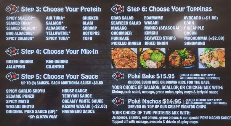 Poke Ichii - Vacaville, CA menu_pic