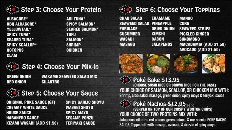 Poke Ichii - Vacaville, CA menu_pic