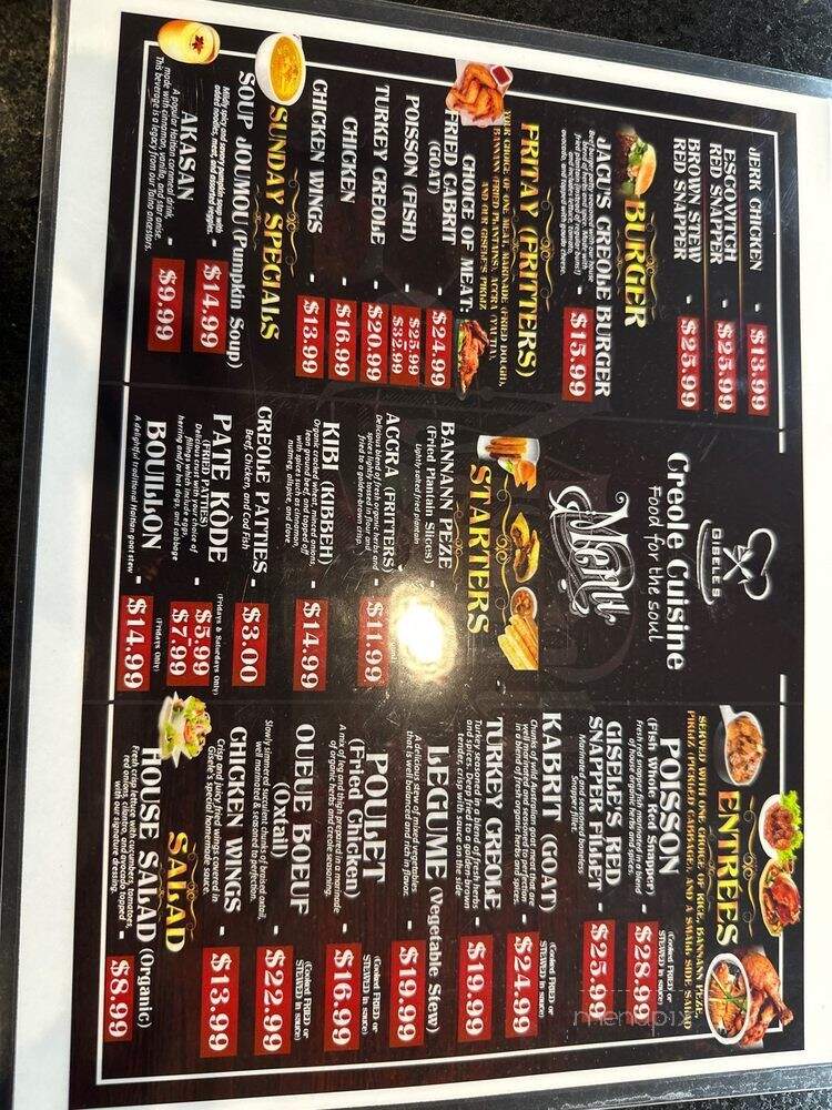 Caribeyond Restaurant - Columbia, MD menu_pic